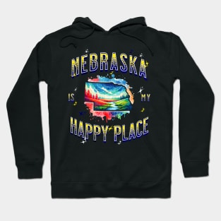 Nebraska is my Happy Place Hoodie